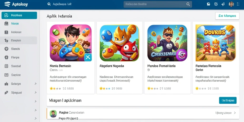 Tampilan antarmuka permainan yang menarik.