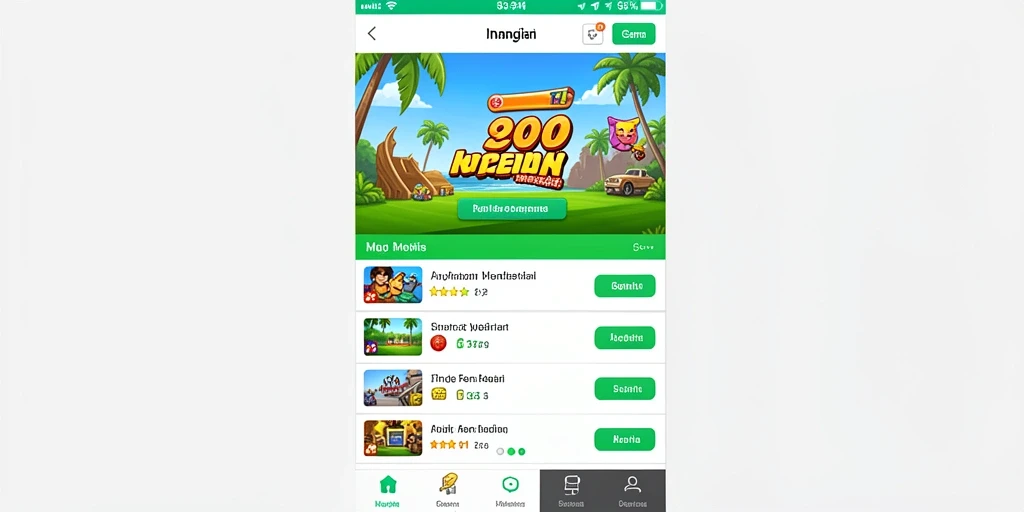 Tampilan awal aplikasi BONUSRP yang menarik.