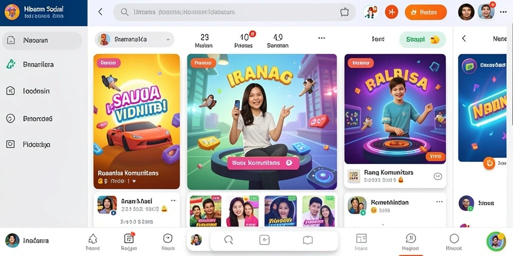 Tampilan awal yang menarik dan mudah dinavigasi.